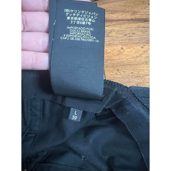 Gucci Unisex Black Canvas White Headband
Cabardine Baseball Hat L/59 - Picture 7 of 14